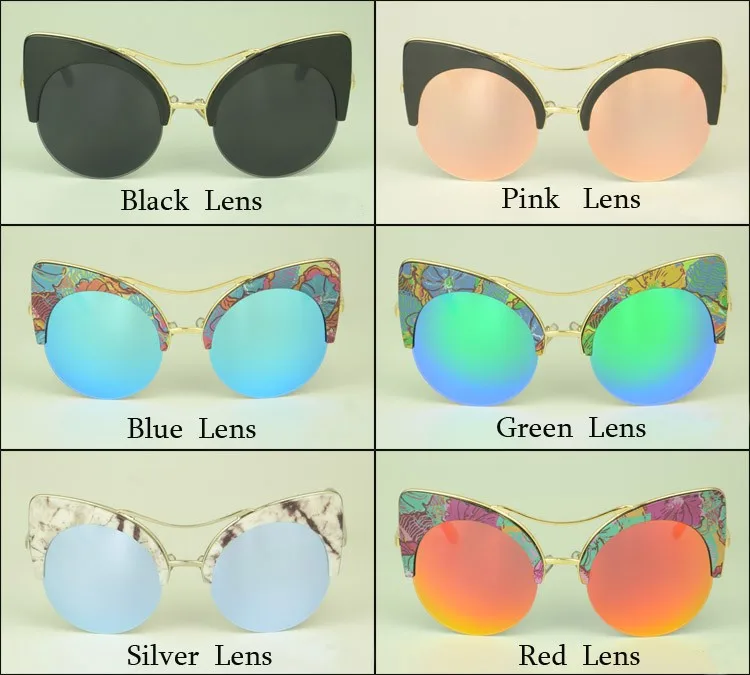 Printed Summer Cat Eye Sunglasses 3 Printed Summer Cat Eye Sunglasses 3
