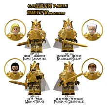 80 шт. строительные блоки Игра престолов MOC Ice and Fire серии Джейми Ланнистер Барристан Селми мерин Тран Preston Toys