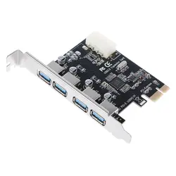 SuperSpeed USB 3,0 PCI E PCIE 4 порты Express карты расширения адаптер
