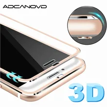 3D закаленное стекло с закругленными краями для iPhone 7, 7, 6, 6 s, 8 plus, защитное стекло с полным покрытием для iPhone x, 5S, se, Защитная пленка для экрана