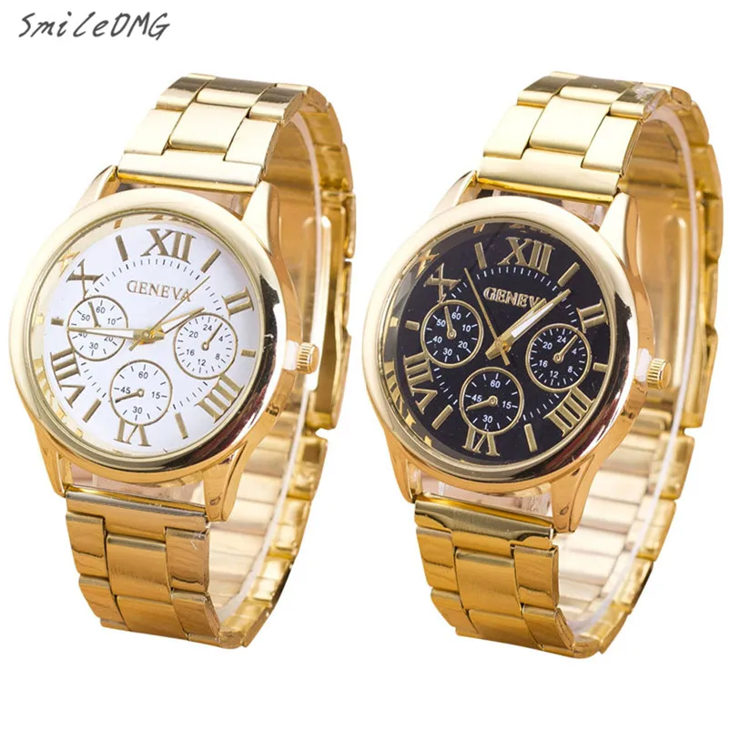 

SmileOMG Hot Marketing Womens Watch Roman Numerals Alloy Band Quartz Stainless Steel Wrist Watch Free Shipping,Sep 2
