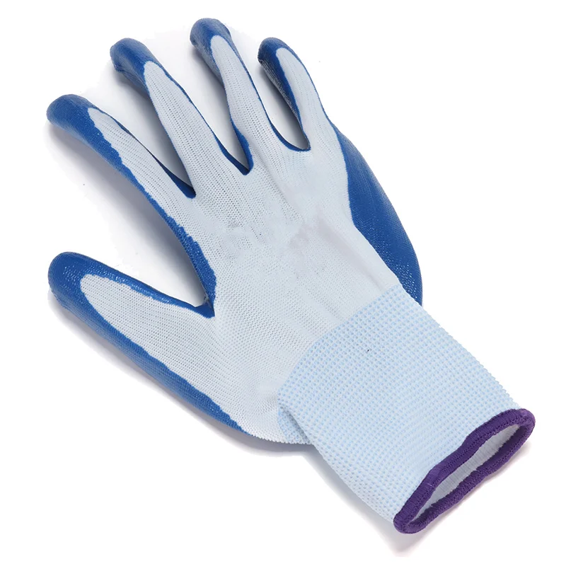 

NEW Safurance Nitrile Anti - Skid Resistant Anti-Slip Rubber Latex Glove Workplace Safety Security Protection