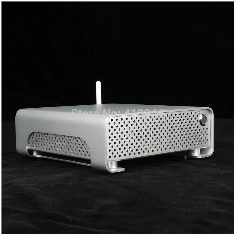 2014 new Ultra Mini HTPC host Thin Mini ITX All aluminum chassis Design Good quality Small 1