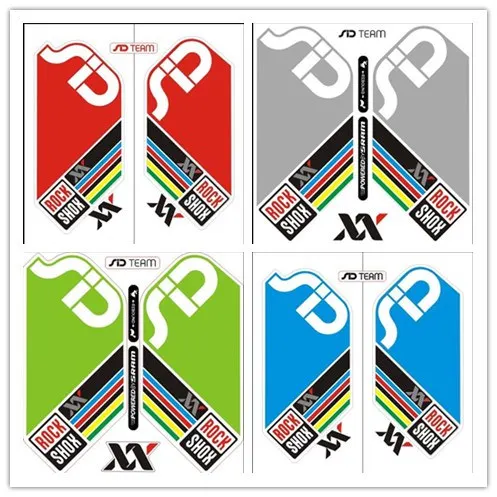 

4 color stickers for SID XX World Cup road mtb mountain bike forks frame cycling sticker fixed gear bicycle fork