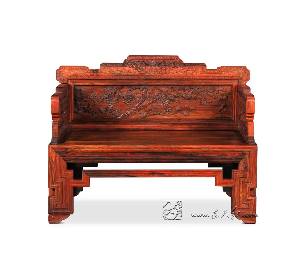 Redwood Furniture Set 2 King Throne and 1 Small Tea table Solid Wood Living Room Backed Armchair Chairs Coffee Desk Set Rosewood Redwood Furniture Set 2 King Throne and 1 Small Tea table Solid Wood Living Room Backed Armchair Chairs Coffee Desk Set Rosewood