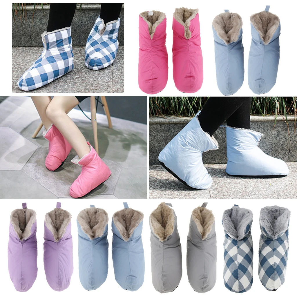 Winter Down Booties - Ultra Lightweight Duck Down Socks For Sleeping, Camping, Home - Warm & Waterproof Footwear - View #6