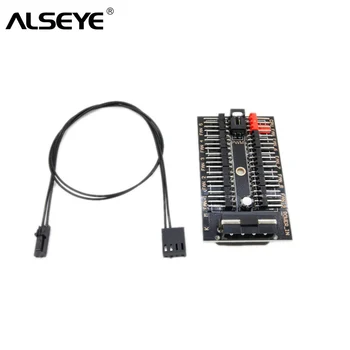 

ALSEYE 4pin PWM Fan Hub Speed Controller Fan Cooler Adapter / Controller / Splitter / Extender for Computer and Minning