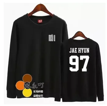 

Kpop new idol group NCT U member name printing pullover thin sweatshirt for spring autumn unisex hoodie sudaderas