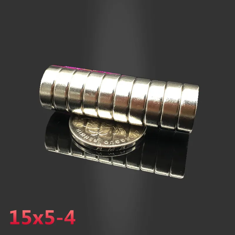 20 штук диск Магниты 15x5-4mm N35 супер мощный сильным редкоземельных Неодимовый магнит 15*5 с 4 отверстия сильных магнитных 15 мм x 5 мм-4