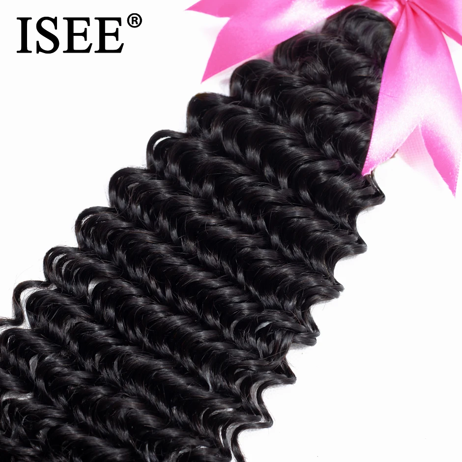 ISEE HAIR Mongolian Deep Curly Hair Extensions 100% Human Hair Bundles Free Shipping Nature Color Can Buy 1/3/4 Remy Hair Weave ISEE HAIR Mongolian Deep Curly Hair Extensions 100% Human Hair Bundles Free Shipping Nature Color Can Buy 1/3/4 Remy Hair Weave