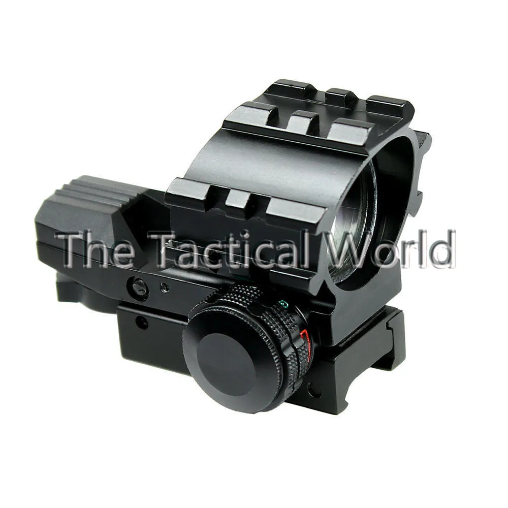Airsoft ao ar Escopo com 20mm Retículo Multi-reflexo Vermelho Verde Dot Sight Caça Tático Holográfica Reflexivo Vista Ferroviário Livre Atirar 4 5 20mm ferroviário airsoft ao ar livre atirar