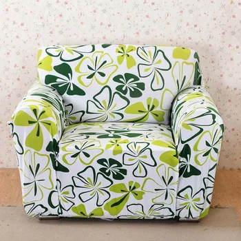 

Nordic Style Spandex Stretch Polyester Living Room Sofa Cover Floral Leaf Printed Anti-dirty Couch Cover Protector Slipcovers