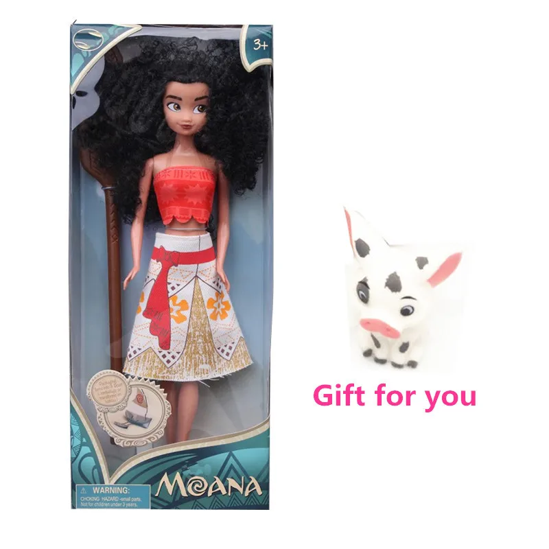 Модная одежда для девочек Kawaii принцесса Моана Фигурки игрушки куклы 15 см/30 см