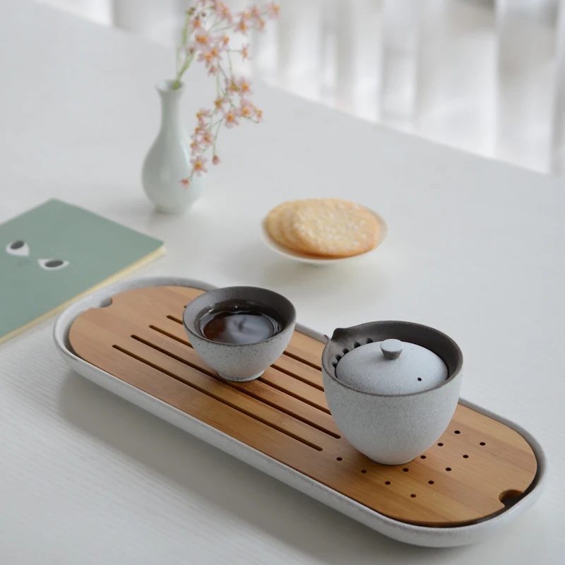 TANGPIN чайные наборы Японский керамический заварочный чайник фарфоровые чайные чашки портативный дорожный чайный набор