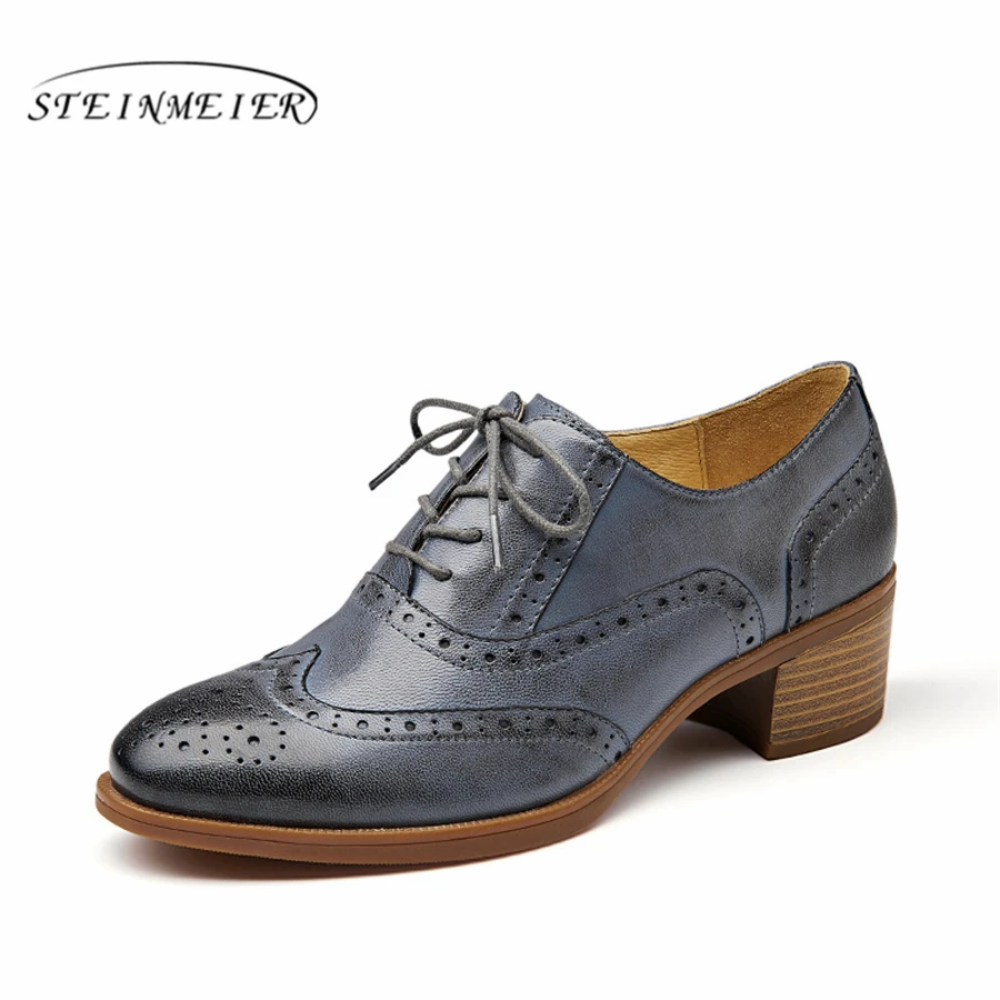 women's lace up oxford heels