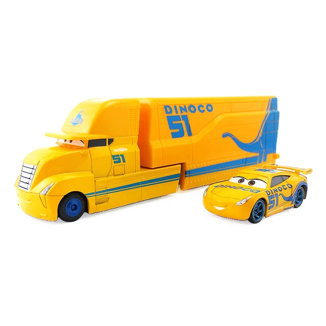 Metal Alloy 1:55 Disney Pixar Cars 2 3 Lightning McQueen HTB The Kings Ramirez Dinoco Jackson Mack Uncle Truck Toy Vehicle Gifts 5