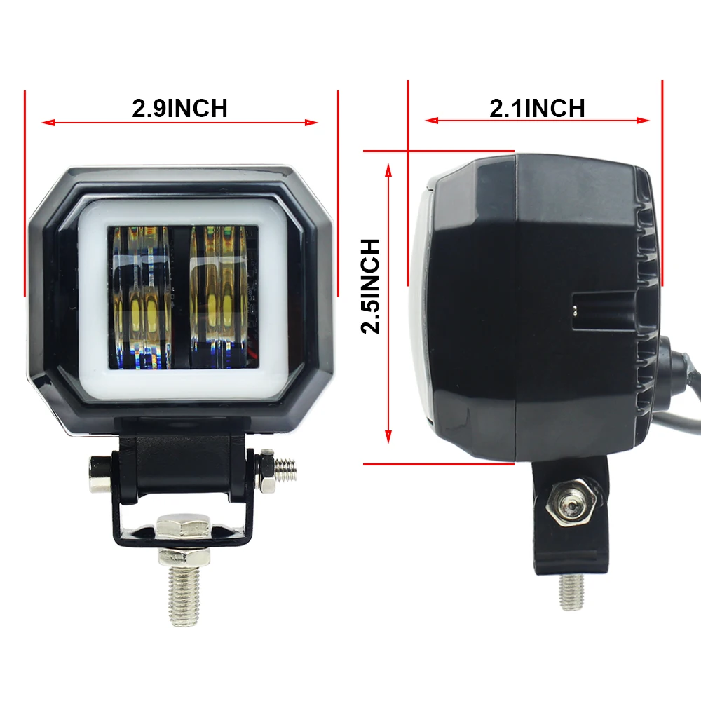 20 Вт Halo Led бар автомобильные аксессуары рабочий свет внедорожный 4X4 внедорожный 24 в 12 В фары для мотоциклов авто аксессуары Ledbar грузовик