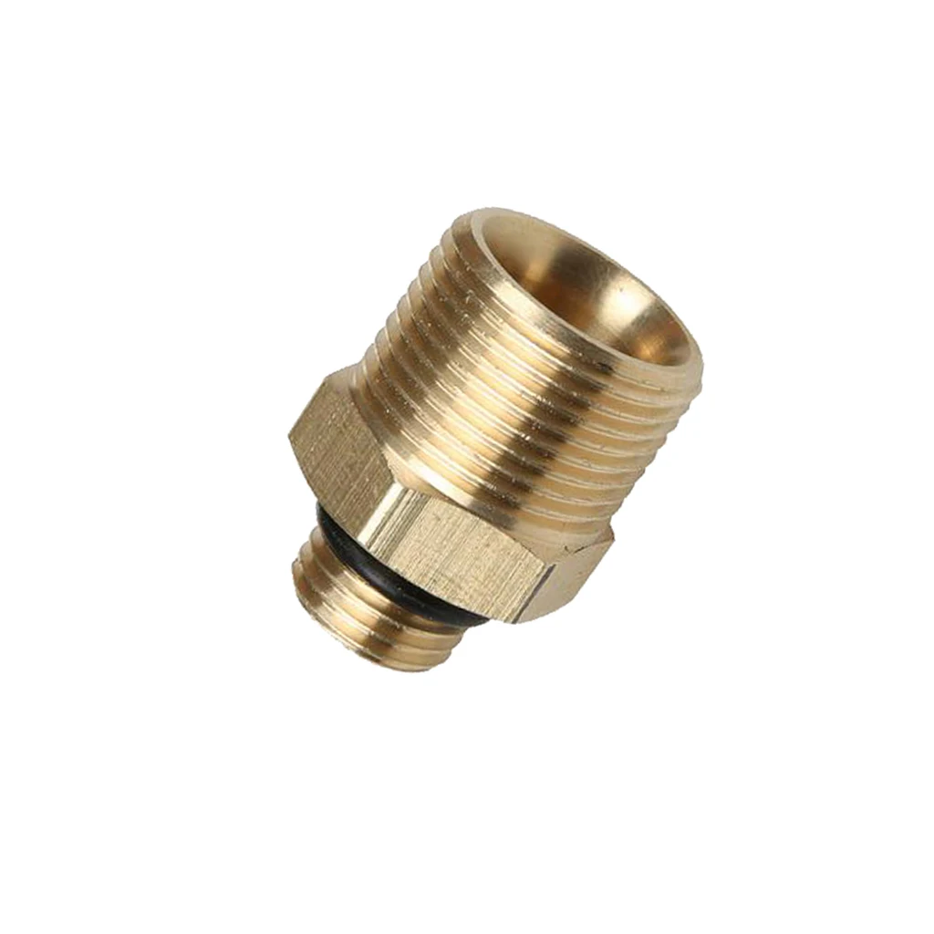 M22/14 to G1/4 Pressure Washer Connector Snow Foam Lance Adaptor Gold, Durable and High Strength