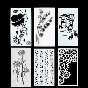 6pcs/set cake stencil bakery tool fondant mold crown king princess queen bakeware baking fondant cake stencil template mold