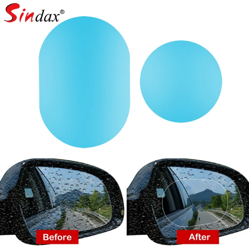 Pegatina para espejo retrovisor de película protectora antiniebla, a prueba de lluvia, para espejo retrovisor de camión, 2 piezas|Pegatinas para coche| - AliExpress