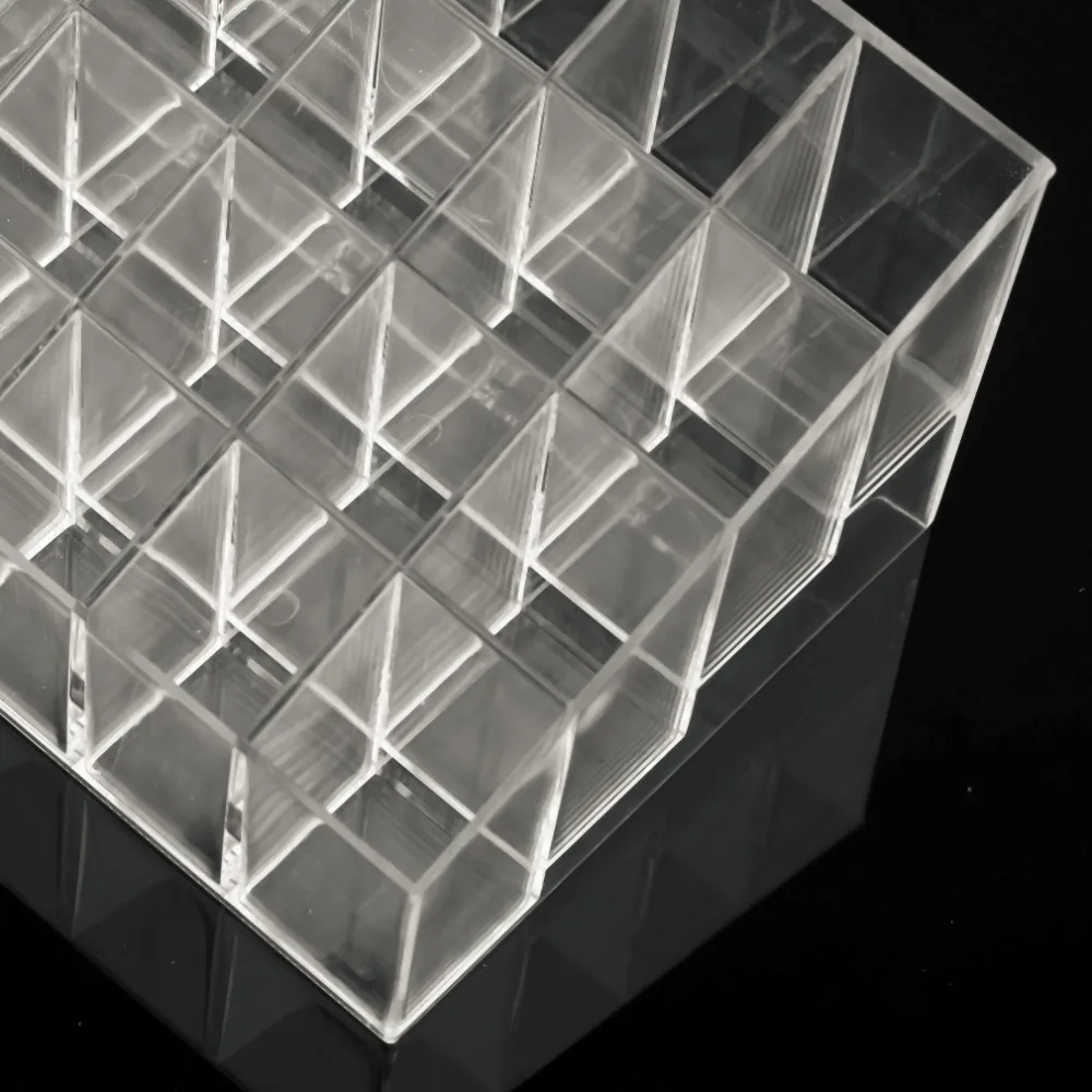 24 Grids Trapezoid Clear Makeup Cosmetic Organizer Storage Lipstick Holder Case Stand Tool Kit Transparent Drop Shipping 24 Grids Trapezoid Clear Makeup Cosmetic Organizer Storage Lipstick Holder Case Stand Tool Kit Transparent Drop Shipping