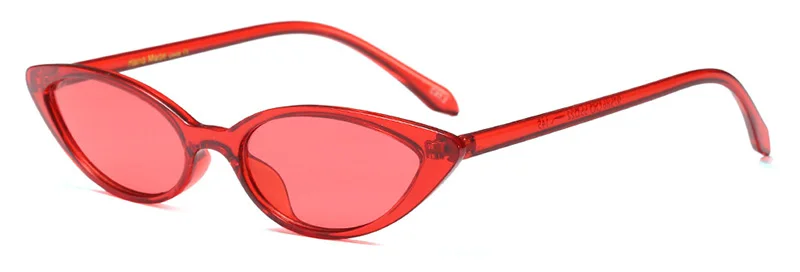 SHAUNA популярные женские солнцезащитные очки маленькие кошачьи Модные мужские оранжевые очки UV400 - Цвет линз: Red Red