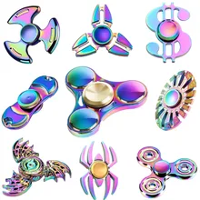 Multi styles Fidget Spinner Multicolor Rainbow Finger EDC Hand Spinner For Kids Handspinner Stress Wheel Toys