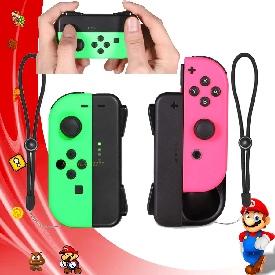 

Nintend Switch LED Mini Charging Dock Station Grip Nintendos Joy-con Controller Handle Charger Nintendoswitch Game Accessories