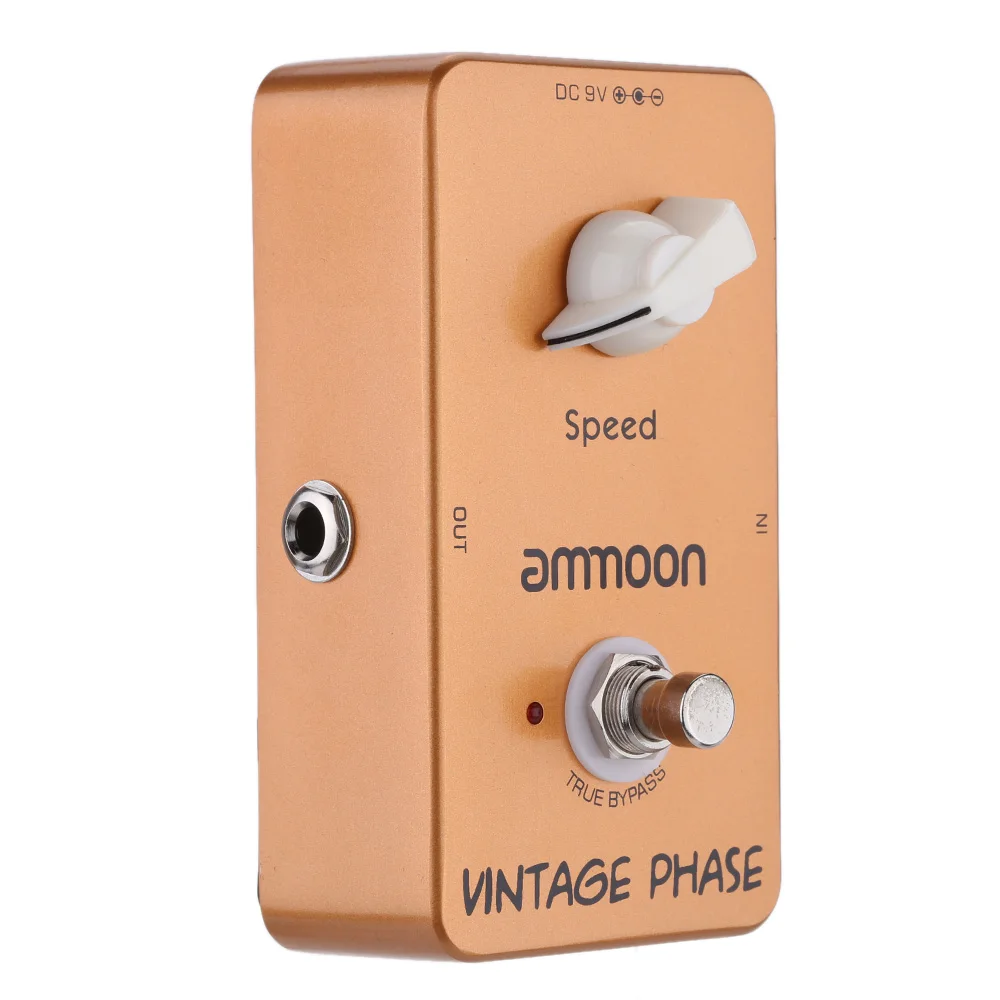 Ammoon AP-03 винтажная Фаза Phaser гитарная педаль эффектов True Bypass