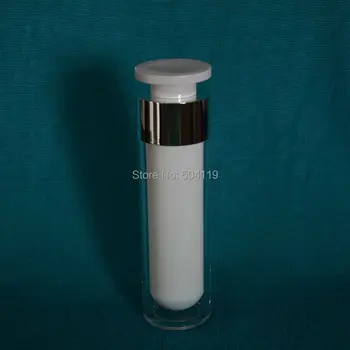 

50ml lock head acrylic airless vacuum pump lotion bottle, used for serum lotion emulsion or foundation Cosmetic Conteainer
