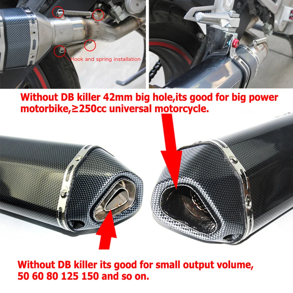 

Akrapovic exhaust motorcycle exhaust muffler db killer Foriller For yamaha road star bmw r850r honda crf 450 ktm 690 smc