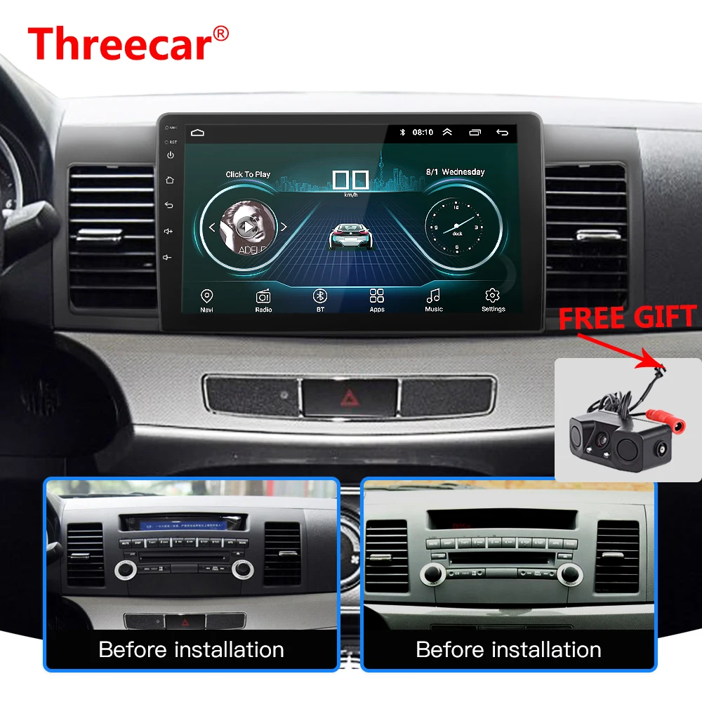 

10.2" Android 8.1 Car GPS Player Navi Radio for Mitsubishi Lancer 10 Galant with 1G+16G Quad Core NO dvd Radio Multimedia stereo