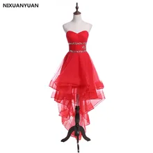 NIXUANYUAN шелковое платье с короткими рукавами, шифоновое платья для выпускного со стразами с высокой спинкой, кресло с низкой передней аппликация для бального платья вечерние платья для красной дорожки