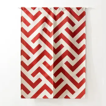 

Geometric attern Half-curtain Window Customize Partition Home Toilet Restaurant Kitchen Door Curtains