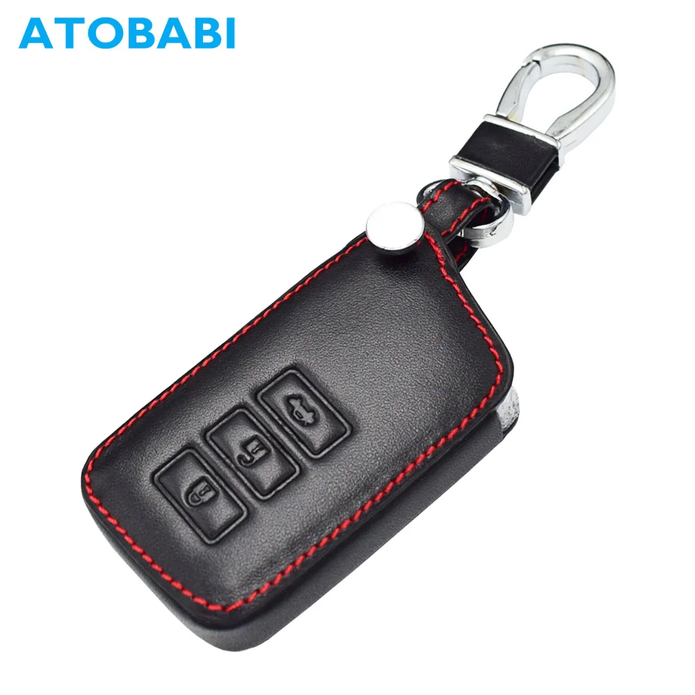 

ATOBABI Leather Car Key Case Shell Cover Keychain for Lexus NX GS CT200H ES250 RX270 NX300H 3 Buttons Smart Remote Controller