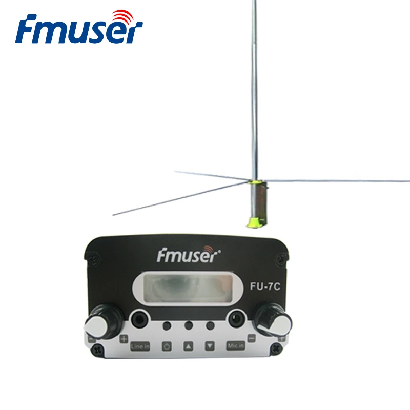 

FMUSER FU-7C 7W Low Power FM Transmitter Set Wholesale FM Broadcast Transmitter For FM Radio Station/Drive-in Cinema CZE-7C