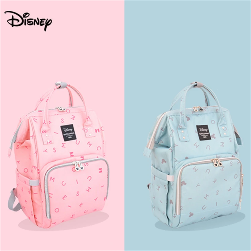 

Disney Genuine Mummy Bag Thermal Insulation Bag High-capacity Baby Feeding Bottle Bags Backpack Baby Care Diaper Polyester Bags