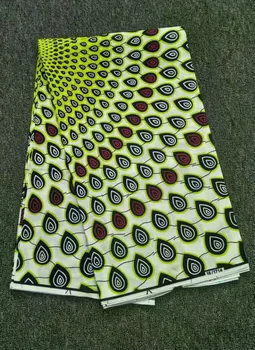 

6 Yards/lot Excelllent white and fleck printed batik wax pattern african wax fabric for clothes WH11