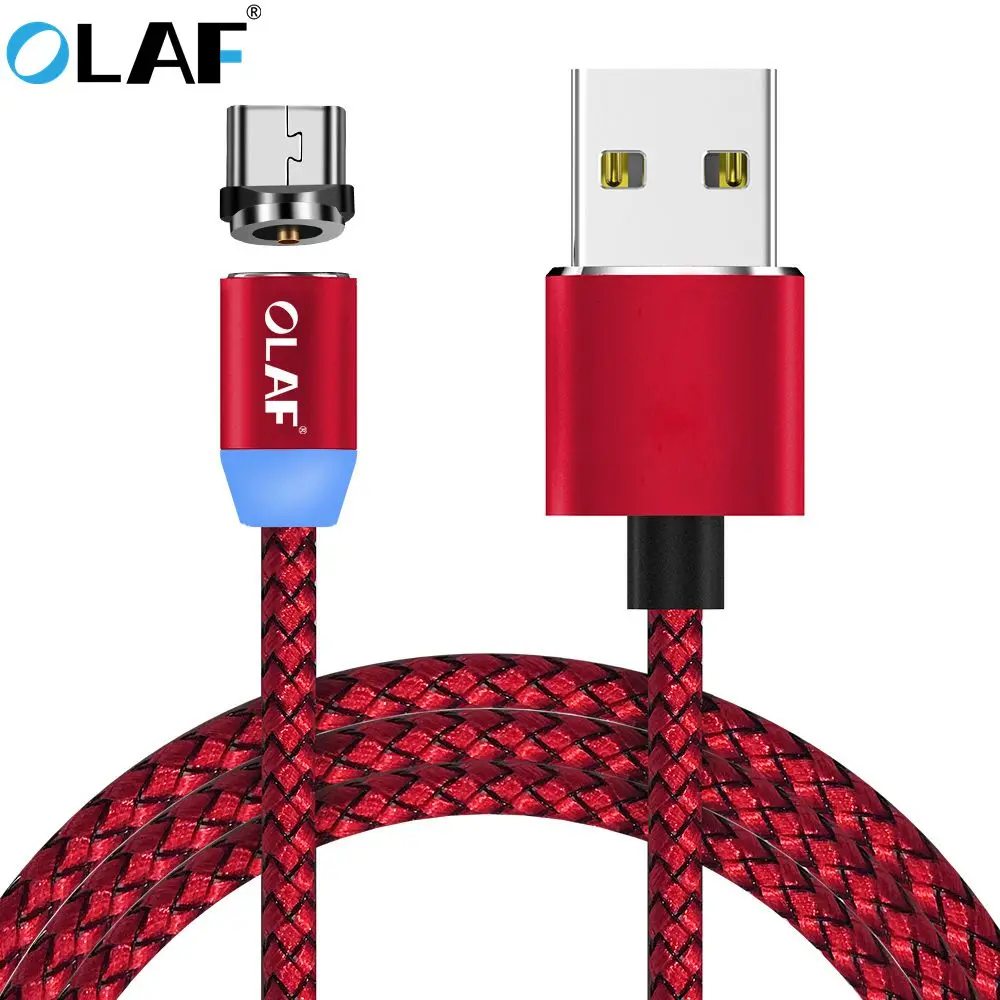 Магнитный кабель OLAF магнитный Micro USB в нейлоновой оплетке для Huawei зарядный Дата