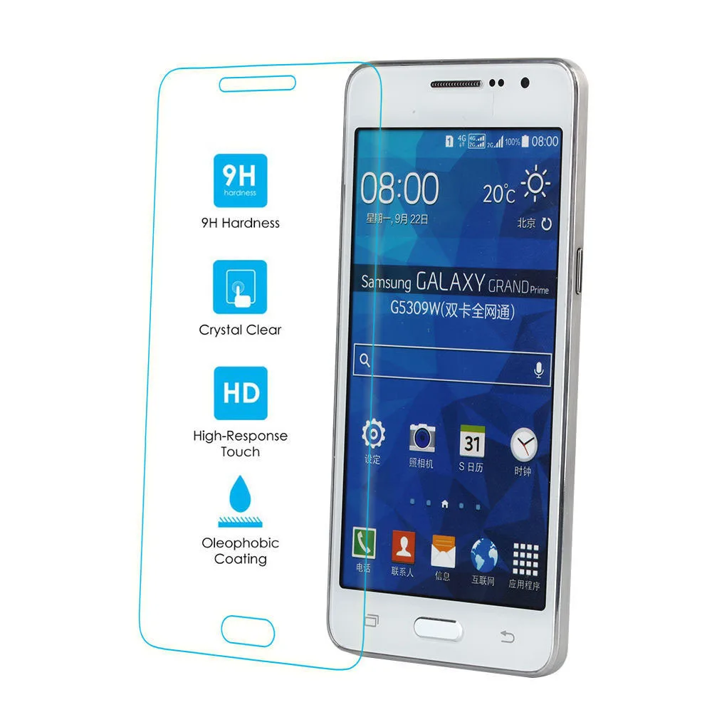 Защитное стекло закаленное 9H для Samsung Galaxy Grand Prime G530F G530H G531H G531F G5308|glass for samsung|tempered