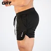 GITF Mens Gym Training Shorts Men Sports Casual Clothing Fitness Workout Running Grid quick-drying compression Shorts Athletics 1
