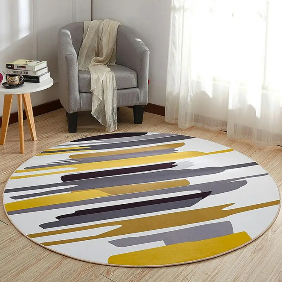 

Sheepskin Rugs For Kitchen Non-slip Round Mat Sitting Pad Area Rugs Washable Rug Rotray Chair Mat Bedroom Decor Tapis Kitchen
