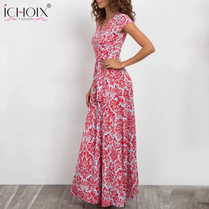 Женское длинное платье с цветочным принтом до пола|floor length|women maxi dressmaxi dress |