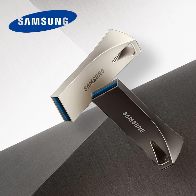 Флеш накопитель SAMSUNG BAR PLUS 300 дюйма 256 ГБ 128 Usb 3 1 200 64 32 0 металлическая флешка карта