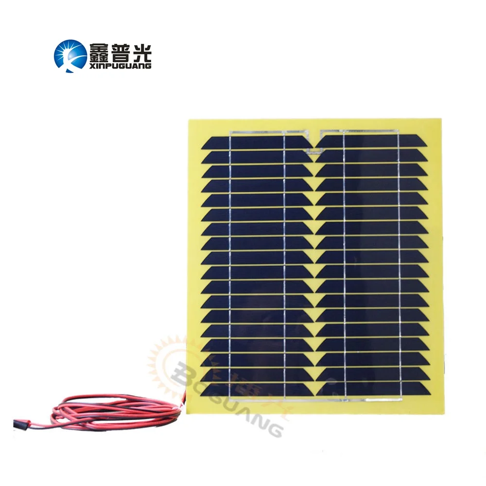 

Xinpuguang 15W 18V Solar Panel Monocrystalline Silicon Cell Module Junction Box Cable for Light LED Car Boat 12V Battery