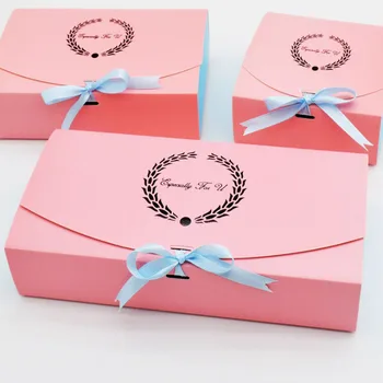

15pcs/lot 4/6/8 Pink gift boxes mooncake cupcake packaging box for food baking decorative package present cake cardboard boxes