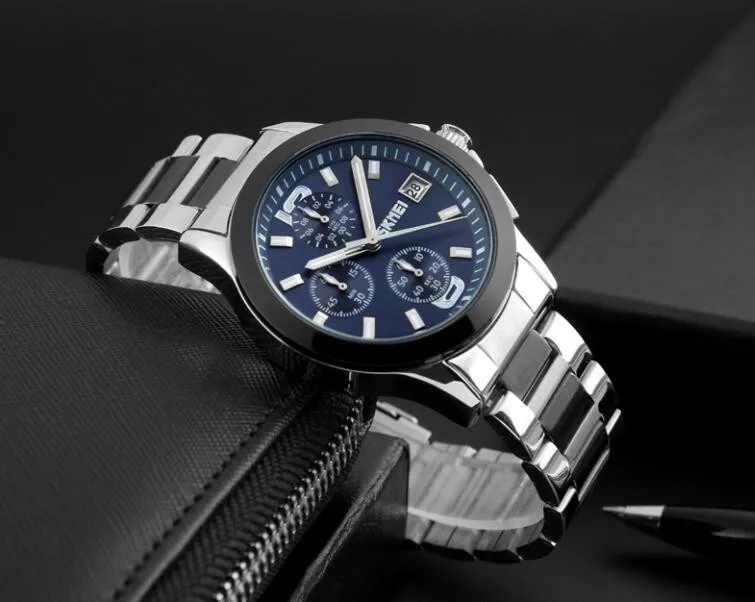 SKMEI Brand Men Dress Watches Top Brand Luxury Multifunction Sports Quartz Watch Waterproof Clock Men Relogio Masculino