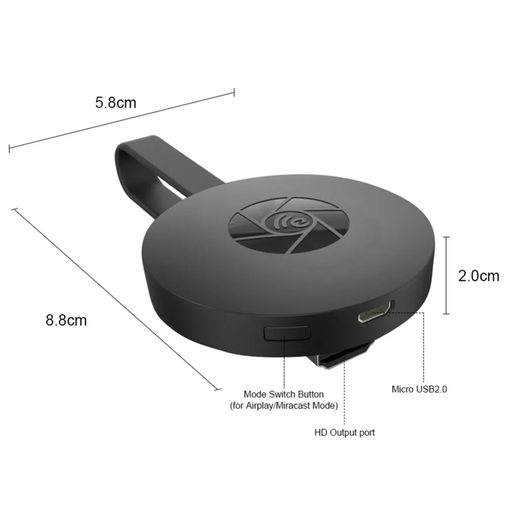 Новинка 2-го поколения Mirascreen Цифровой HDMI медиа видео стример ТВ-палка Смарт ТВ HD донгл беспроводной WiFi Дисплей донгл