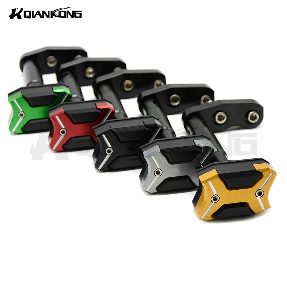 

Motorcycle CNC Aluminum Frame Sliders Anti Crash Pads Falling Protector FOR KAWASAKI Z300 2013 2014 2015 2016