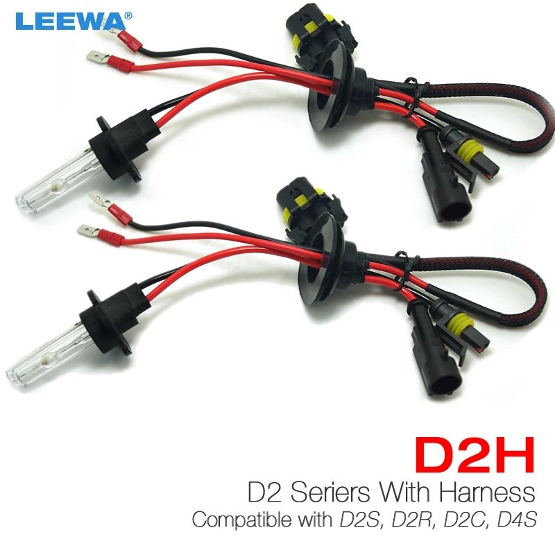 LEEWA 10 шт. 35 Вт D2H HID ксеноновые лампы совместимы с D2S/D2R/D2C/D4S для модернизации # CA4489